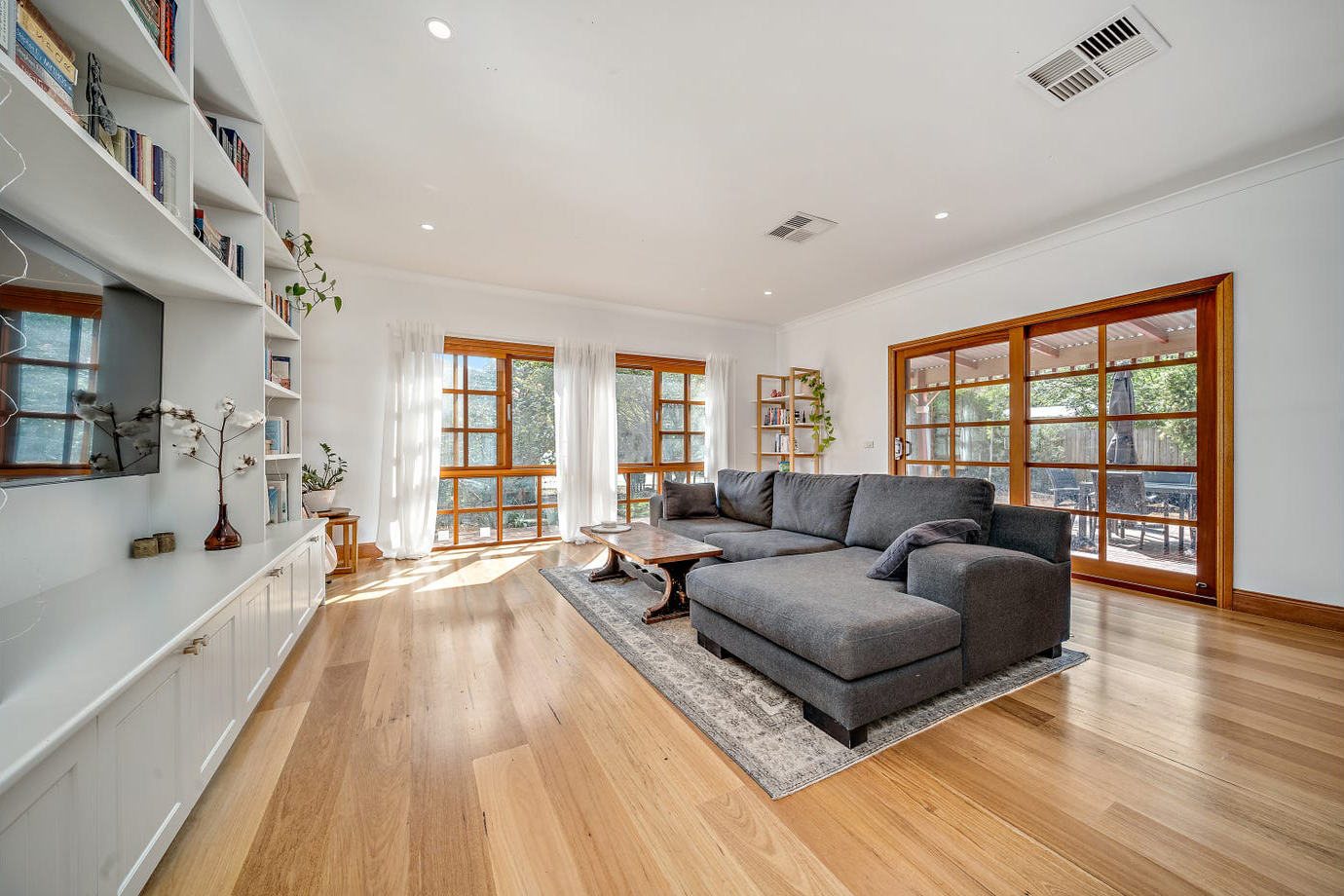 Interior renovation to living room